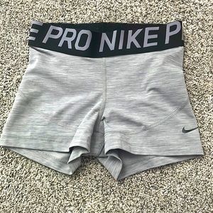 grey nike pros